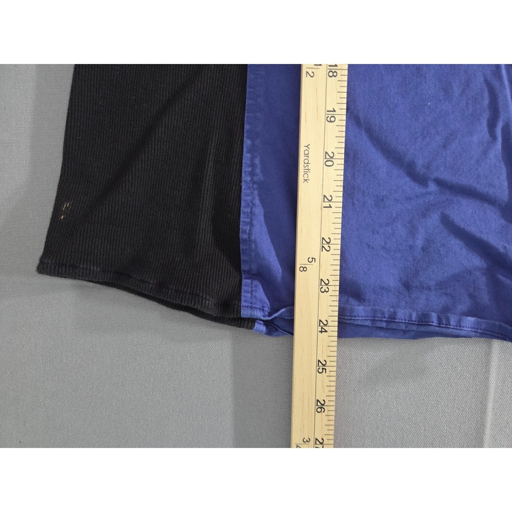 Harley Davidson Shirt Womens 2 Extra Large Wide Purple Black Zip Stretch Polo - Picture 7 of 7